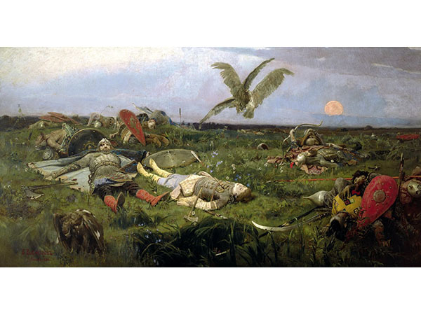 После побоища Игоря Святославича с половцами, В.И. Васнецов, 1880